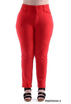 Immagine di STRETCH STRAIGHT LEG TROUSER RED